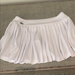 NWT Lacoste White tennis skirt
